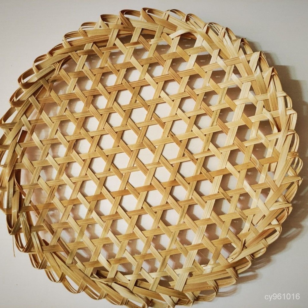 🔥臺灣熱賣款🔥竹編製圓形竹達竹網墊子防粘竹墊鍋底燉魚防糊竹笪鄉下 UI82 | 蝦皮購物