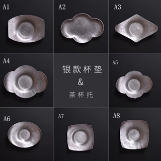 純錫 茶托 日本回流昭和時期純錫茶托杯托杯墊錫托錫碟，全品全新，帶包裝