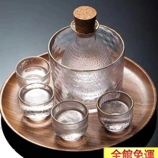 家庭用和風黄酒清烈酒杯酒杯分酒器セット酒具陶 清一丨日式清酒壶套装家用黄酒烫酒器温酒壶陶瓷热酒器酒杯清酒具