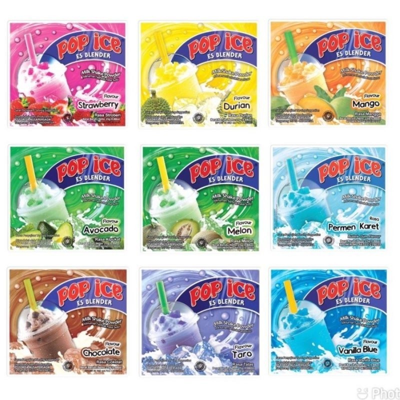 POP ICE ES BLENDER ANEKA RASA 10 X 23g | 蝦皮購物