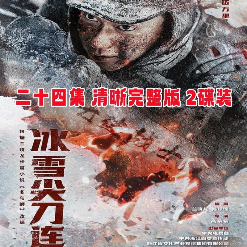【婷婷隨身聽】【冰雪尖刀連】大型抗日戰爭電視連續劇DVD碟片光盤24集2碟 杜淳 | 蝦皮購物