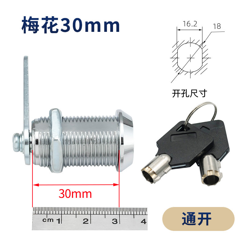 【店長精選】MS402轉舌鎖 平面圓孔 彈子鎖 水電表柜門 信箱鎖 文件柜 梅花 應急鎖芯 鎖芯2408 | 蝦皮購物