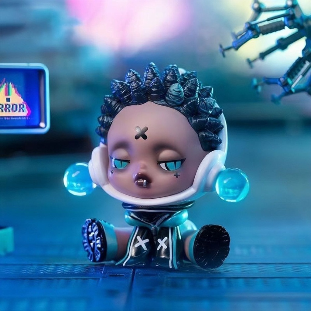 【Bebe】免運 回饋5%蝦幣 交換禮物 POPMART泡泡瑪特盲盒 SKULLPANDA夜之城系列手辦 diy公仔 | 蝦皮購物