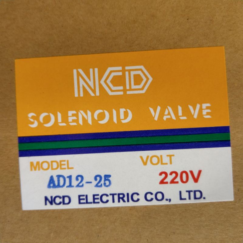 台灣製造_德恩電機_NCD_電磁閥_AD12-25_常閉_NC_1吋_1”_220V | 蝦皮購物