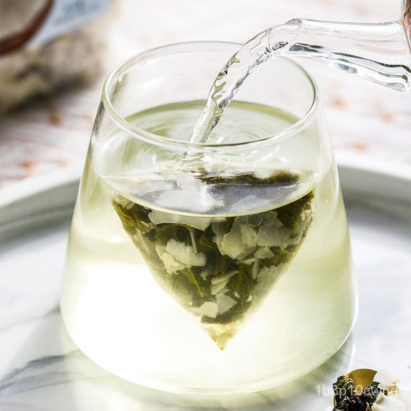 新貨】奶香椰子烏龍茶椰香烏龍椰片幹果粒組閤花茶冷泡茶花果茶袋