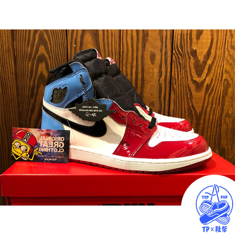 NIKE AIR JORDAN 1 RETRO HIGH OG FEARLESS 紅白藍 警示燈 CK5666-100 | 蝦皮購物