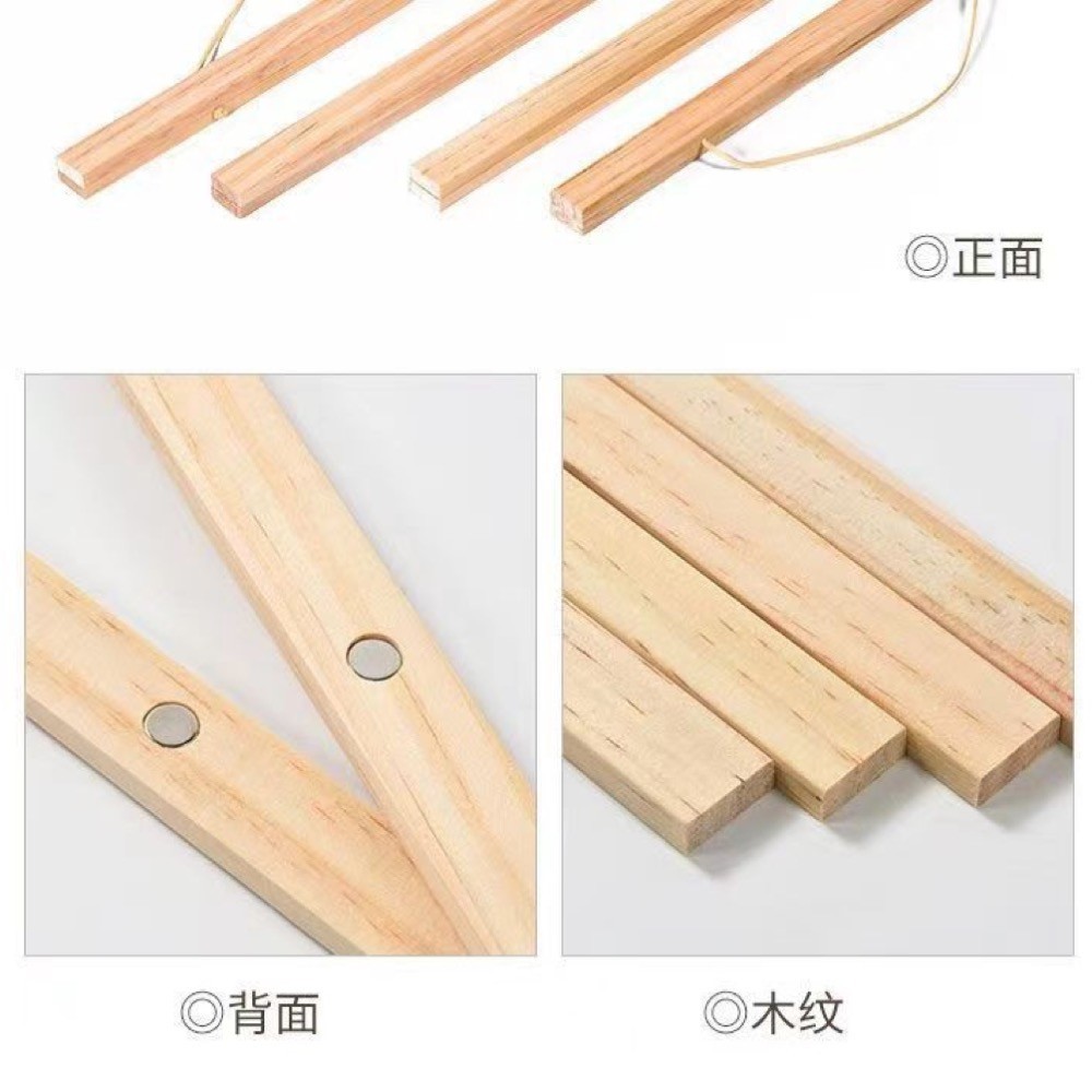 A-ONE 匯旺】51公分實木磁鐵掛畫桿油畫掛畫夾海報夾壁掛畫框掛畫