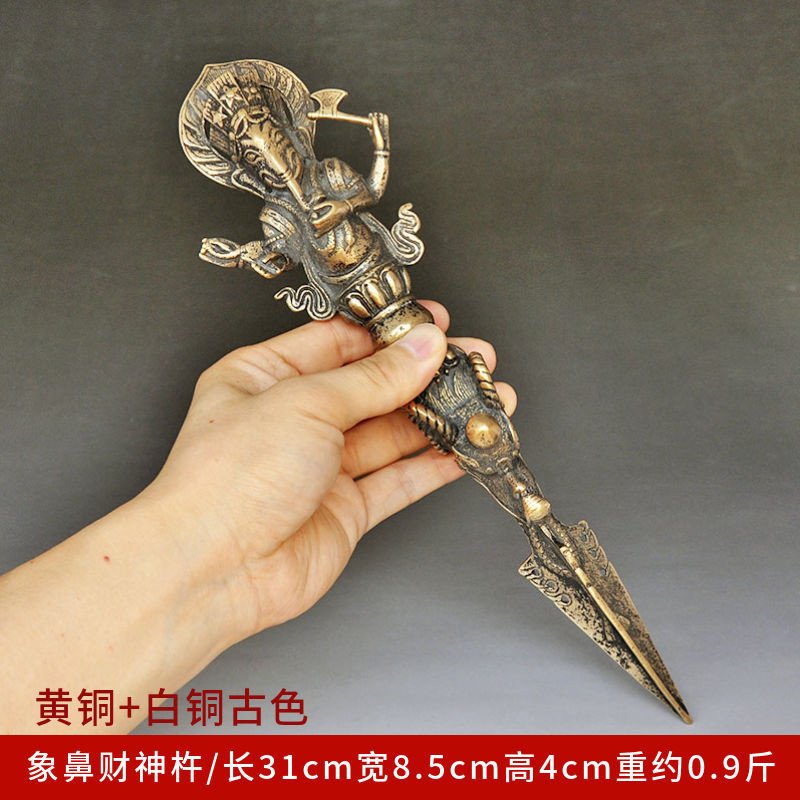 8.12👏廠家直銷💥金剛杵降魔杵金剛橛藏傳密宗純銅馬頭明王普巴十字仿古