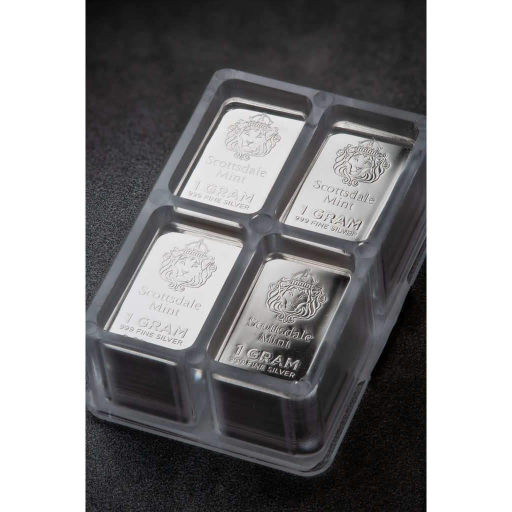 炫麗】🦁🇺🇸Scottsdale獅王銀條1克×100片｜999純銀🥈 1g 1公克