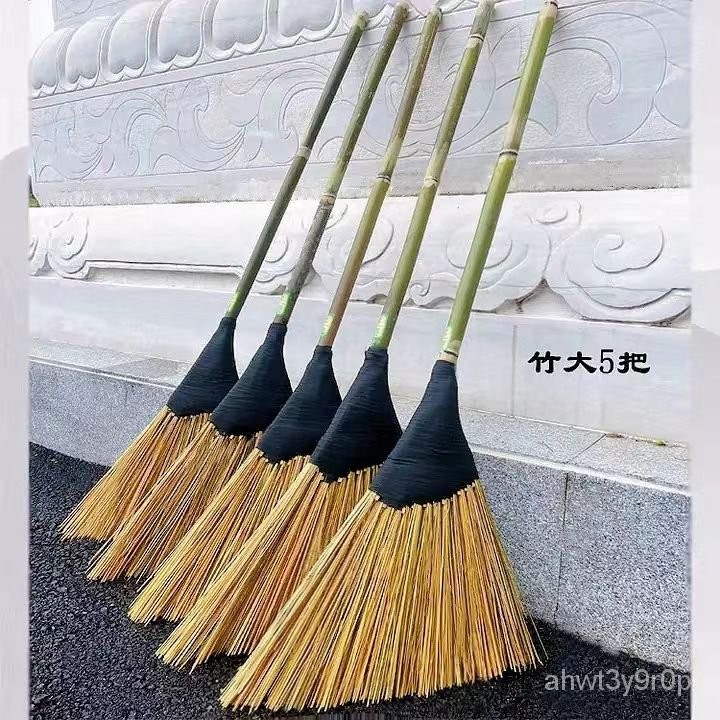 【愜美宜居】免運 老式竹絲掃把 手工綁製硬毛掃帚 家用戶外兩用 庭院馬路清潔 細微垃圾專用 | 蝦皮購物