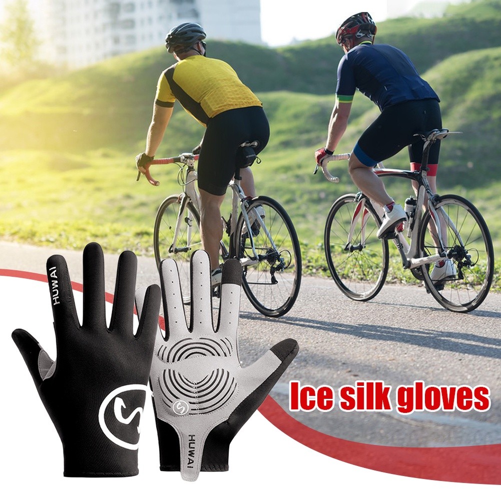 Full Finger Anti-Slip Cycling Gloves Breathable Half Finger | 蝦皮購物