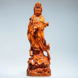 觀音木雕 木雕觀音像- 故宮