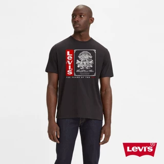 Levis 男款 寬鬆版501短袖T恤 / 150周年紀念款 黑 16143-1221 熱賣單品
