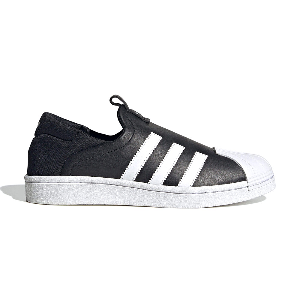 Adidas originals black outlet superstar slip on sneakers