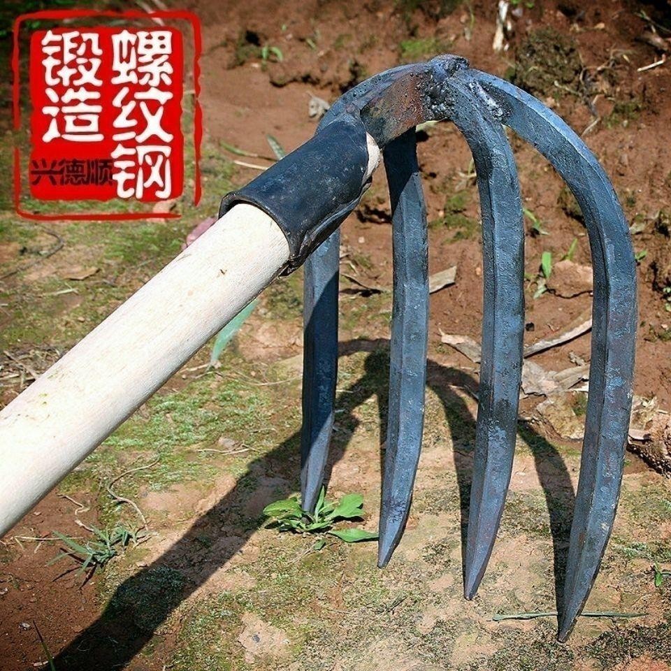 鐵耙子鍛打鬆土釘耙翻土種菜農具水泥耙菜園開墾趕海工具 | 蝦皮購物