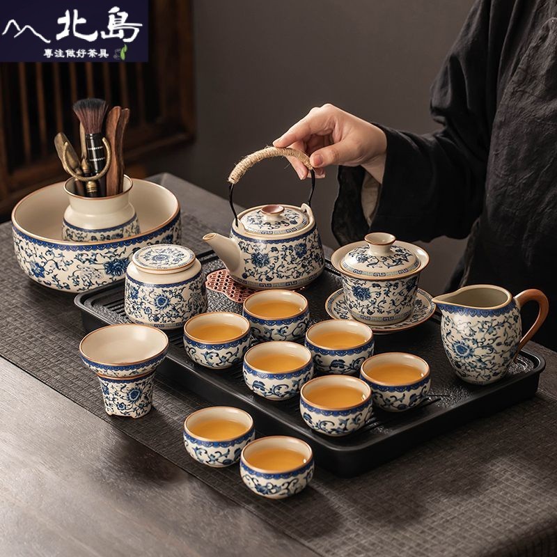 曉芳窯，汝窯，唐木台4点，茶器，中国茶器，台湾，九谷焼，相馬
