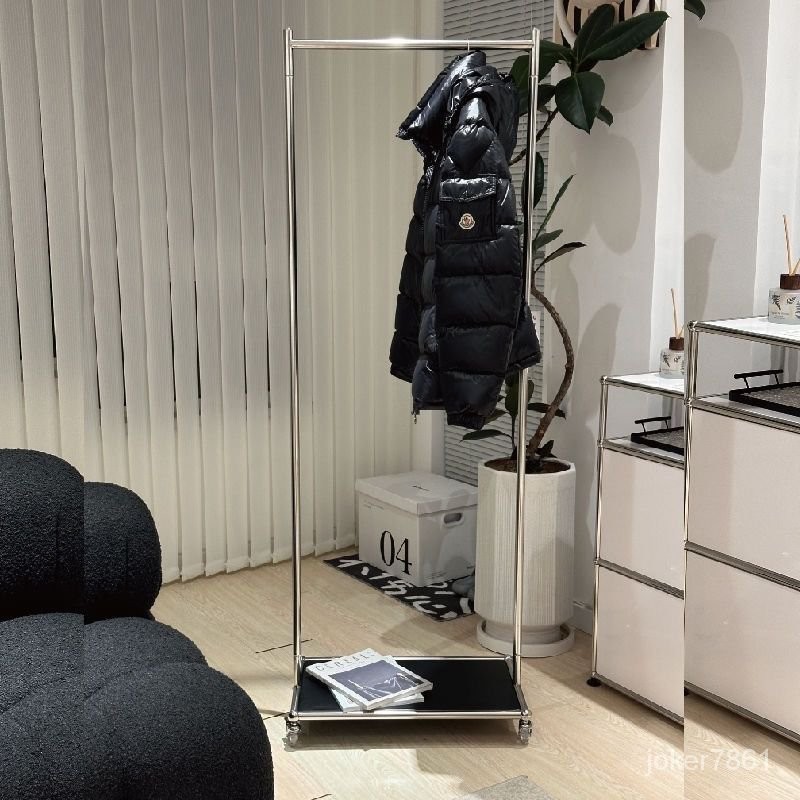 【免稅】廠傢直銷USM中古衣帽架可移動衣服收納架掛衣架收納框簡約現代不銹鋼落地置物架 衣架 展示架 陳列架 | 蝦皮購物