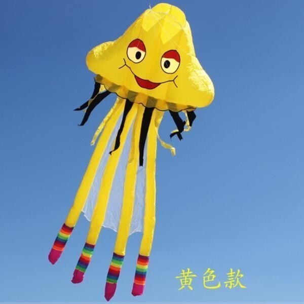 風箏 大型風箏 成人風箏 濰坊風箏 軟體風箏 無骨架大型立體水母風箏 多色吊飾風箏 | 蝦皮購物