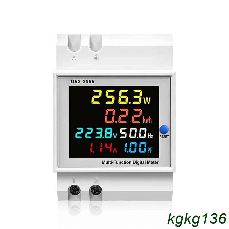 可開票 電表家用220V智能電表導軌式數字顯示電壓表高精度數顯電壓電流表 精選 | 蝦皮購物
