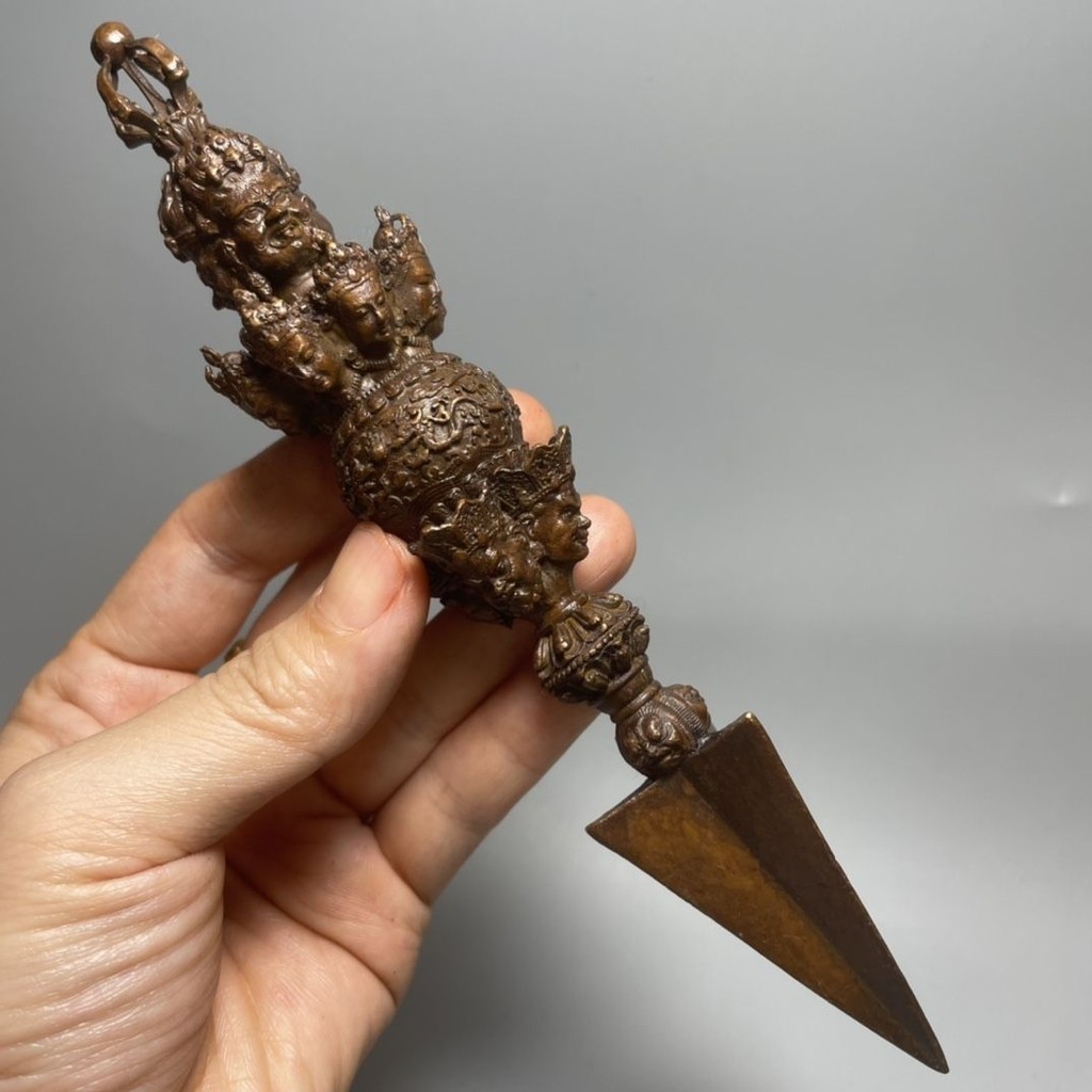 藏傳密宗法器北派穢跡金剛八字科杵降魔杵複古居家擺件古玩工藝品| 蝦皮購物
