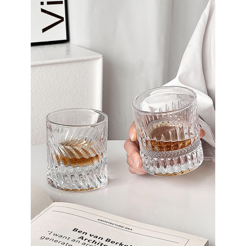 高級感 威士卡 酒杯 水晶 刻花 玻璃 洋酒杯 家用 啤酒杯 冰球 手工打造 | 蝦皮購物