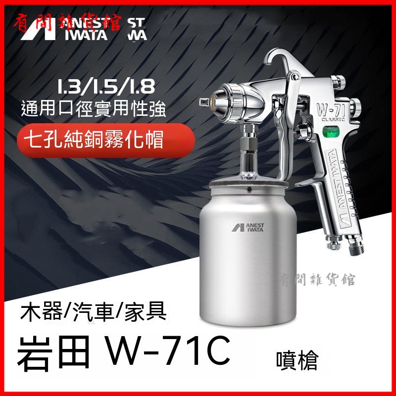 日本巖田 W-71C氣動噴漆槍傢具麵漆槍 汽車油漆噴槍噴壺W71高霧化 噴漆槍 汽車油漆噴塗 噴繪 噴槍 油漆噴搶 | 蝦皮購物