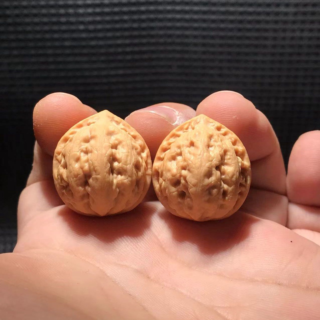 泡泡糖的小店-野生文玩小核桃迷你小尺寸京八棱大粗筋瓷娃娃盤玩