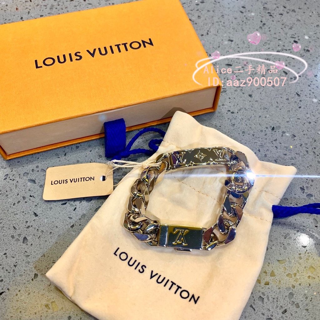 Shop Louis Vuitton Lv chain links bracelet (M69989, M69988) by design◇base