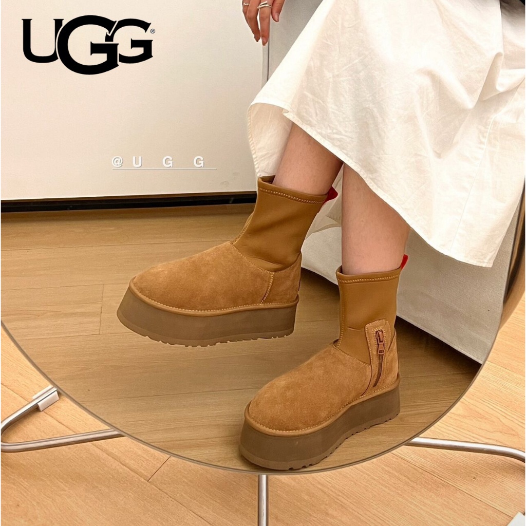 ⭐️正品免運⭐️ UGG雪靴dipper classic 厚底加絨真皮彈力靴戶外靴 