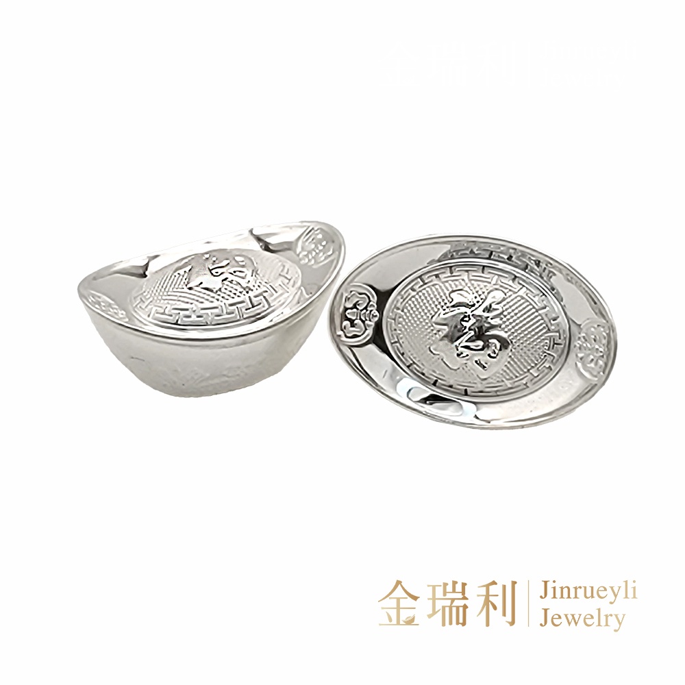 金瑞利】9999足銀銀元寶1g/3g/5g/10g 迎財納福福氣滿滿| 蝦皮購物