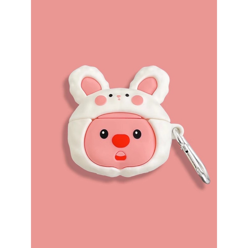 可愛 卡通 兔子 小海貍 loopy AirPods Pro 2套 立體 矽膠 耳機殼 收納盒 防摔 | 蝦皮購物