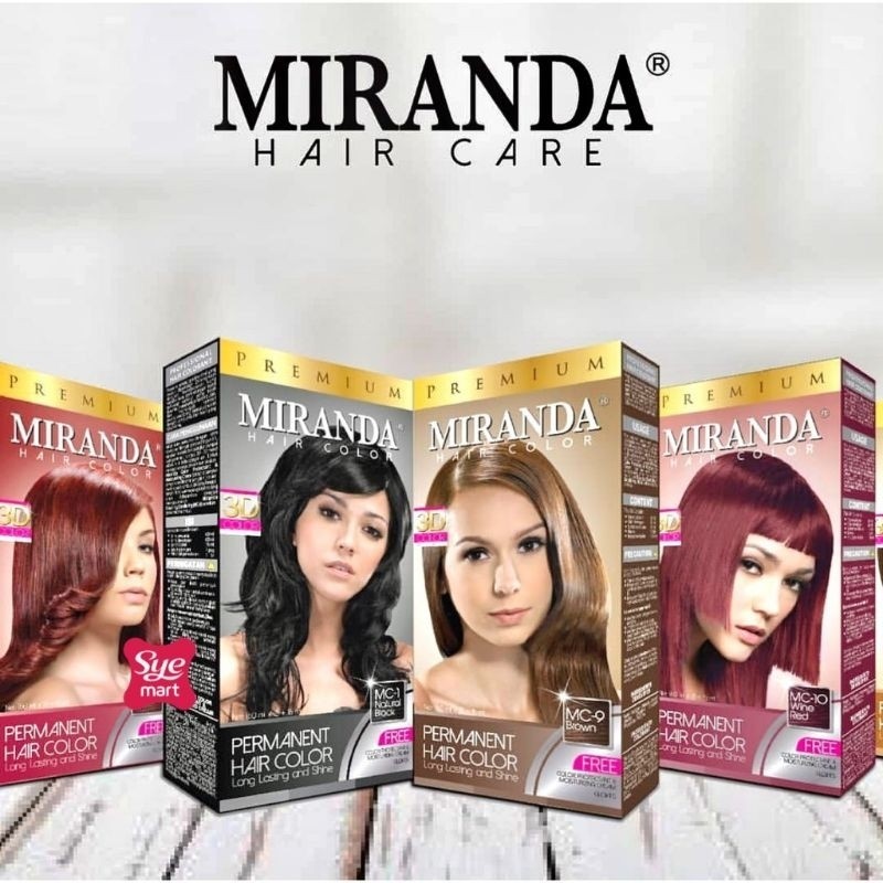 MIRANDA SEMIR RAMBUT CAT PEWARNA RAMBUT (30ml x 2) 10ml | 蝦皮購物