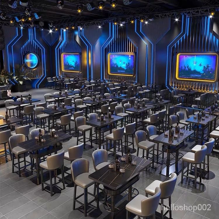 【廠傢直銷】定製酒吧散臺清吧高腳桌椅夢田商用吧臺椅livehouse大理石巖闆桌 | 蝦皮購物