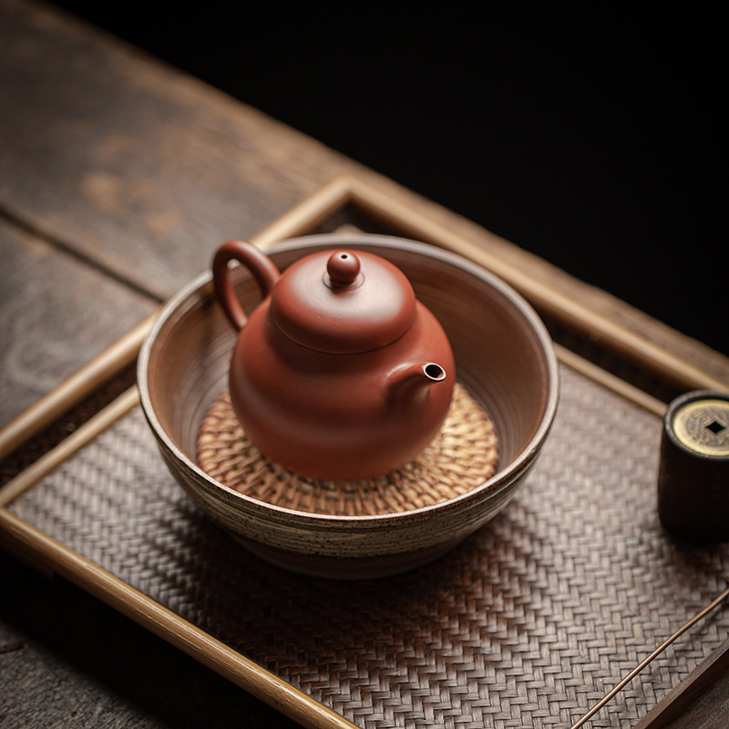 粗陶 藤編 壺承 茶盤 茶具 配件 紫砂壺 底座 茶託 茶承 儲水 泡茶 養壺 茶具組 茶道 茶藝 禪風設計 | 蝦皮購物