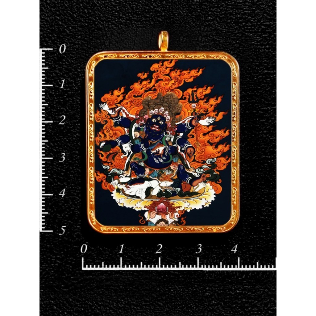 西藏手繪唐卡吊墜大日如來虛空藏菩薩普賢文殊大黑天大勢至本命佛