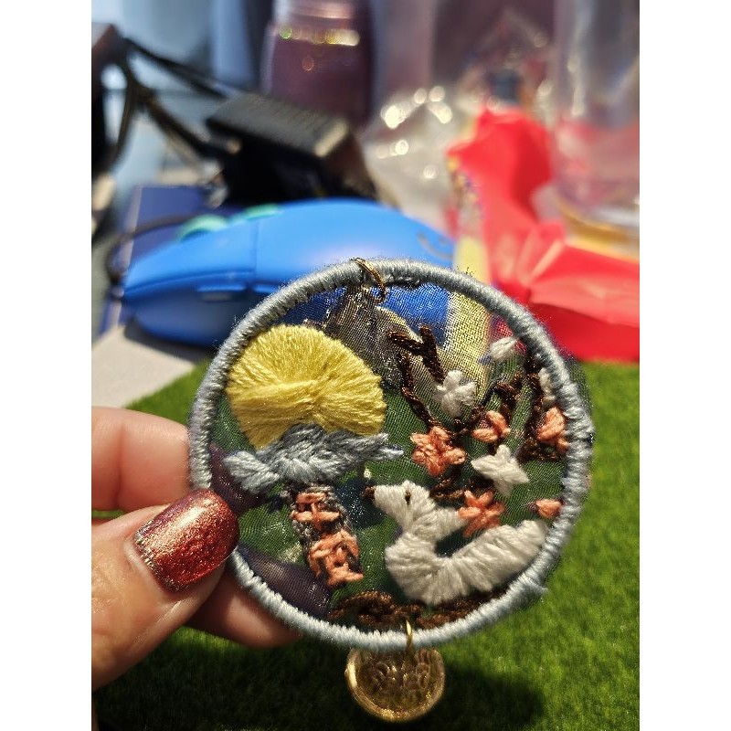 刺繡系列悠遊卡。純手工造型悠遊卡。客製化商品。下單請備註底座造型。送禮自用都開心。 | 蝦皮購物