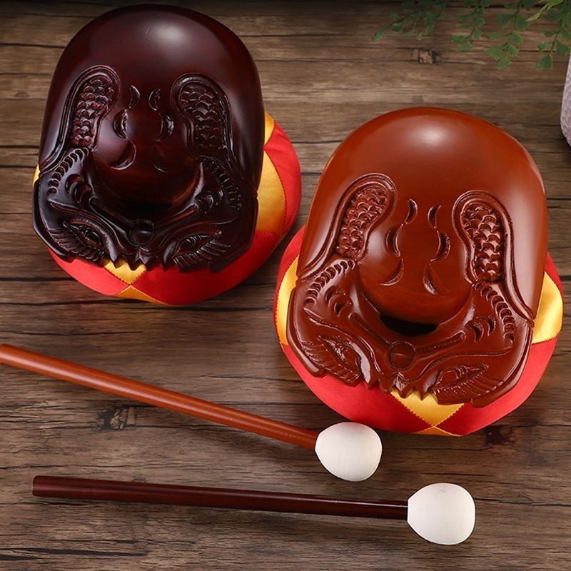 台灣出貨 木魚 小木魚 木魚法器 木魚樂器 木魚槌 樟木 化緣唸經木魚缽 木魚墊 唸佛柚木 | 蝦皮購物