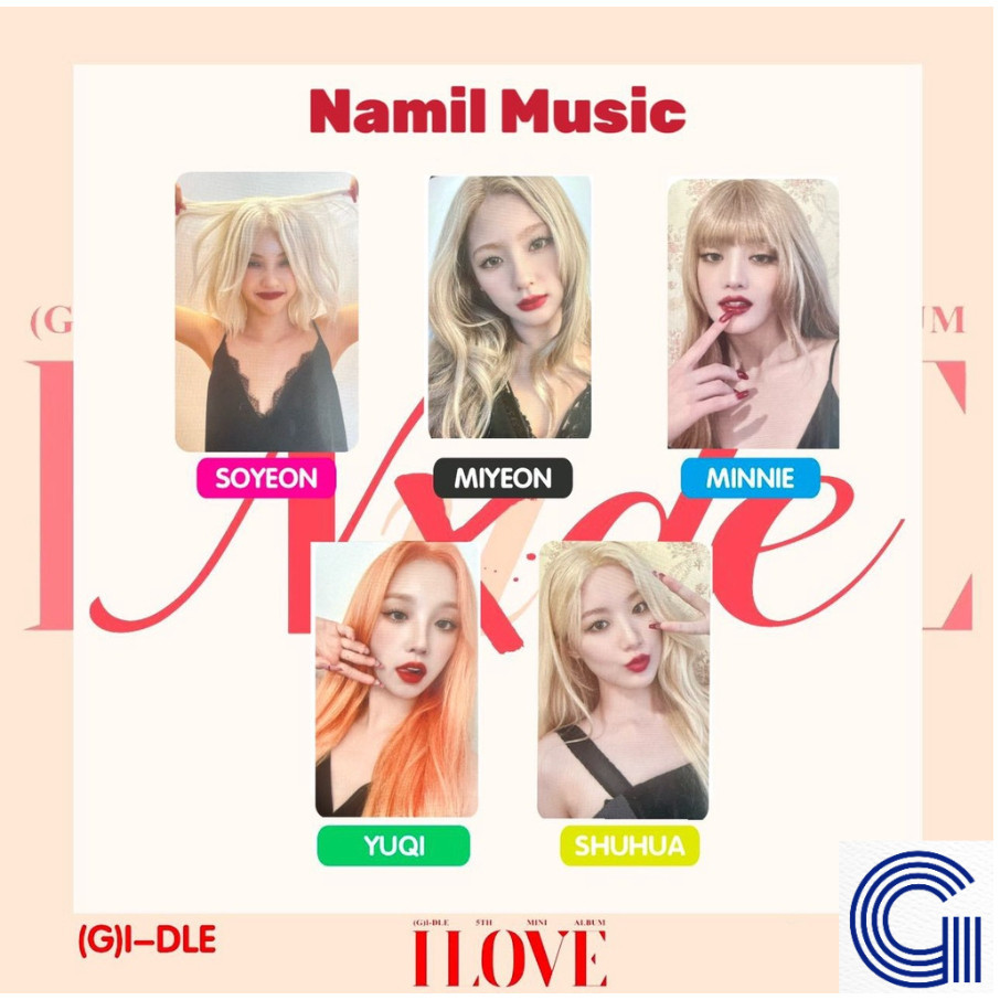 Namil 音樂】 (G) I-DLE-5th Mini Album [I Love] PHOTOCARD