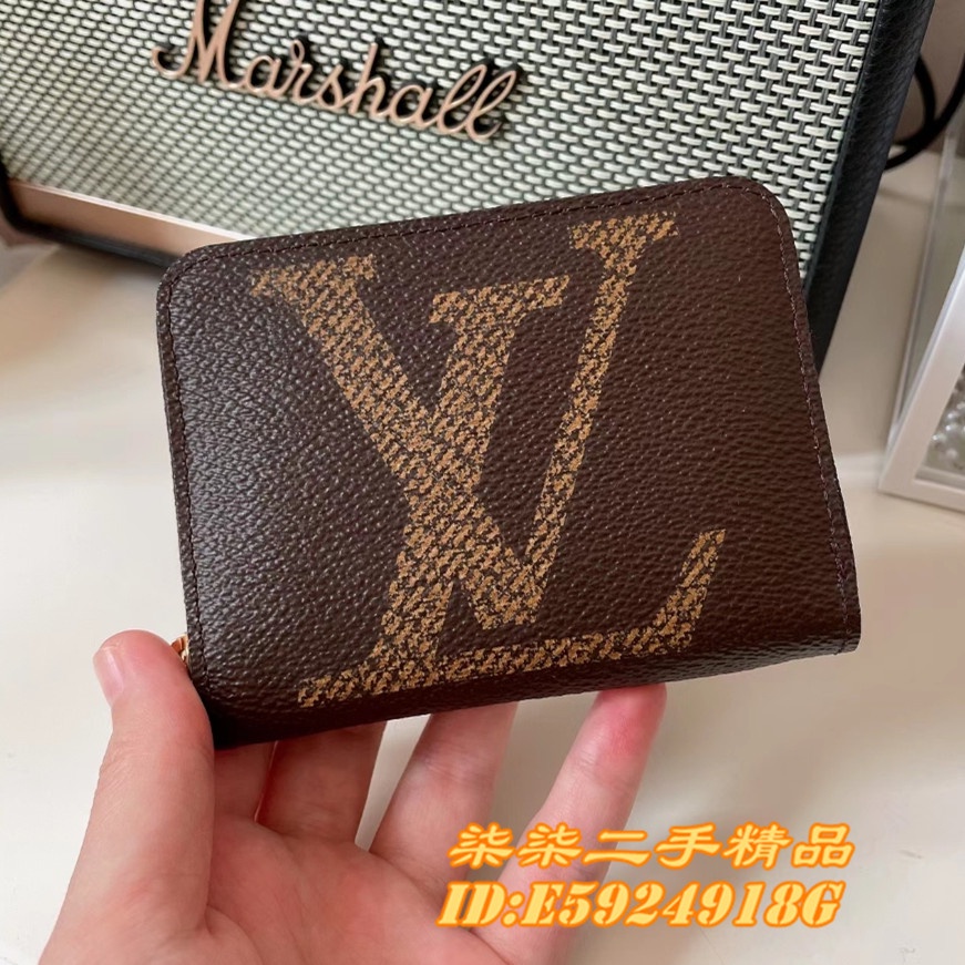 LOUIS VUITTON coin purse N60258 zip around purse Vivienne Damier canva –