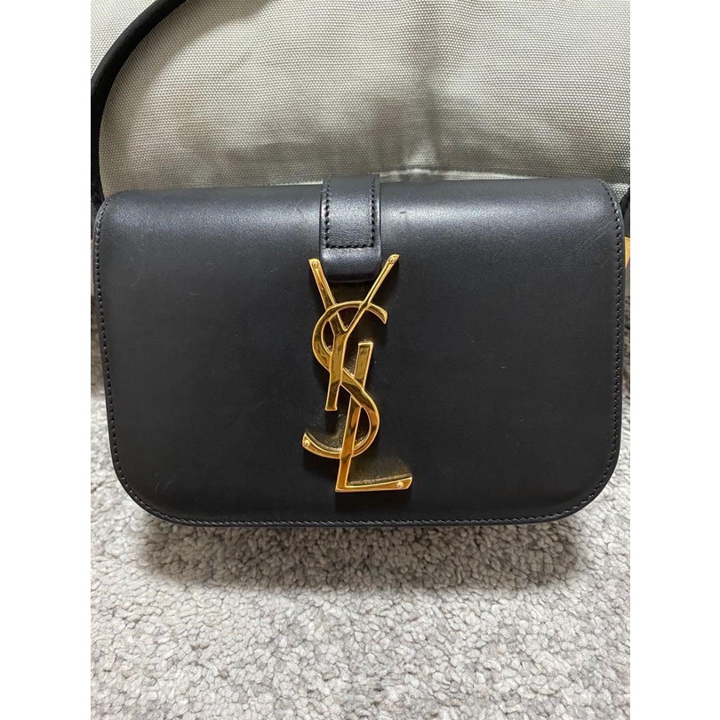 二手便宜出 YSL 聖羅蘭 盒子包 單肩包 HIGHSCHOOL BAG 小方包 郵差包 肩背包 斜挎包 | 蝦皮購物