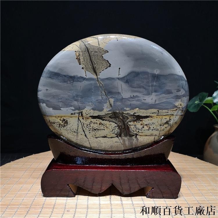 現貨/特價促銷廣西草花石奇石擺件國畫石畫面觀賞鎮宅天然原石開運石