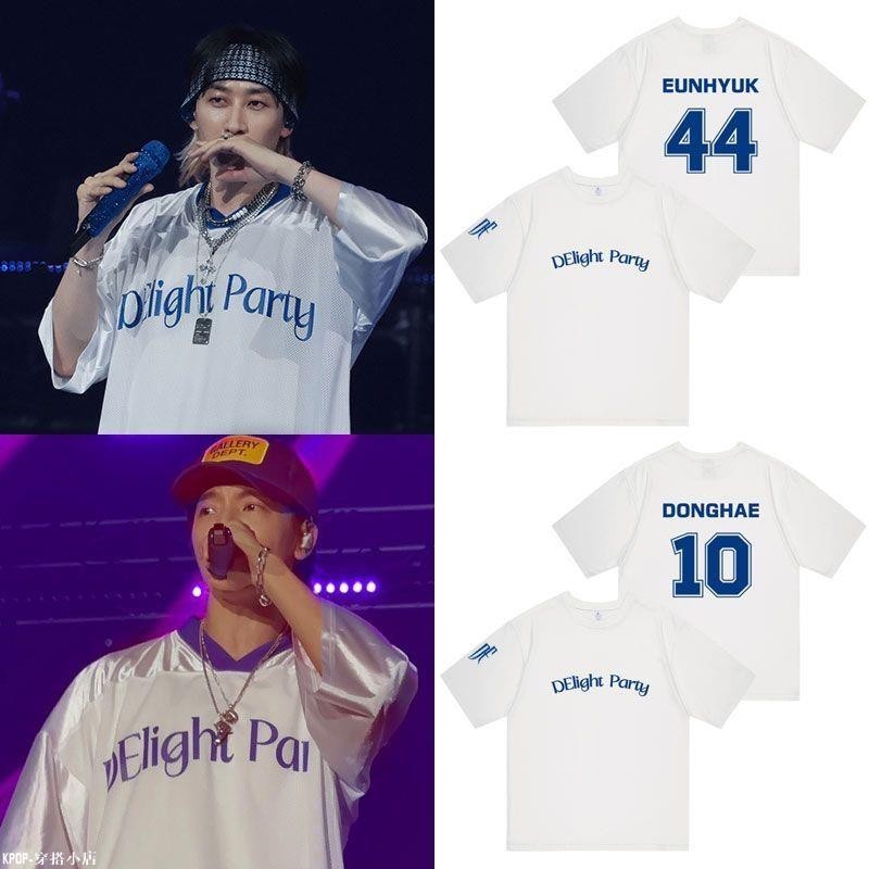 KPOP super junior D&E演唱會DElight Party李東海銀赫同款衣服短袖T恤
