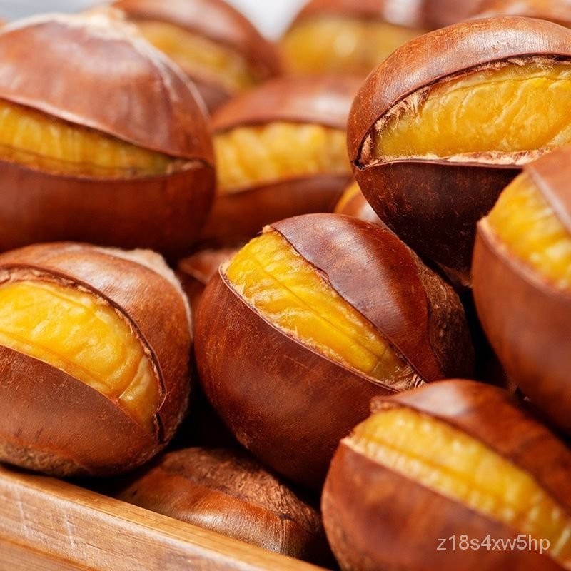 【小食糖優選】糖炒栗子開口炒板栗炒熟板栗仁即食栗子甜糯山東油栗現炒甘栗零食 | 蝦皮購物