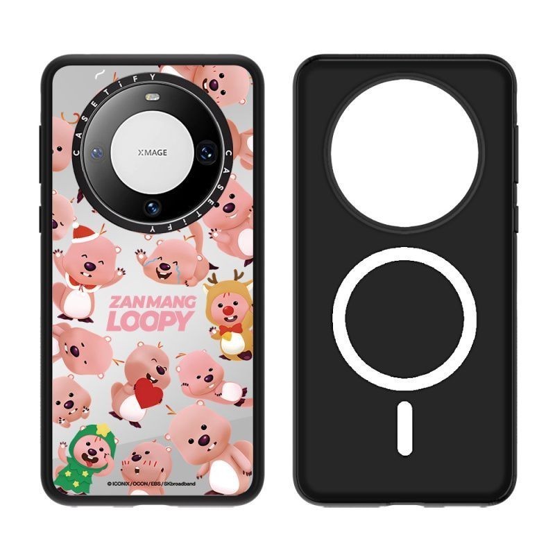 原廠現貨 正品盒子 鏡面CASETIFY卡通loopy小海貍華為mate 60Pro磁吸手機殼60露比60p 蝦皮購物