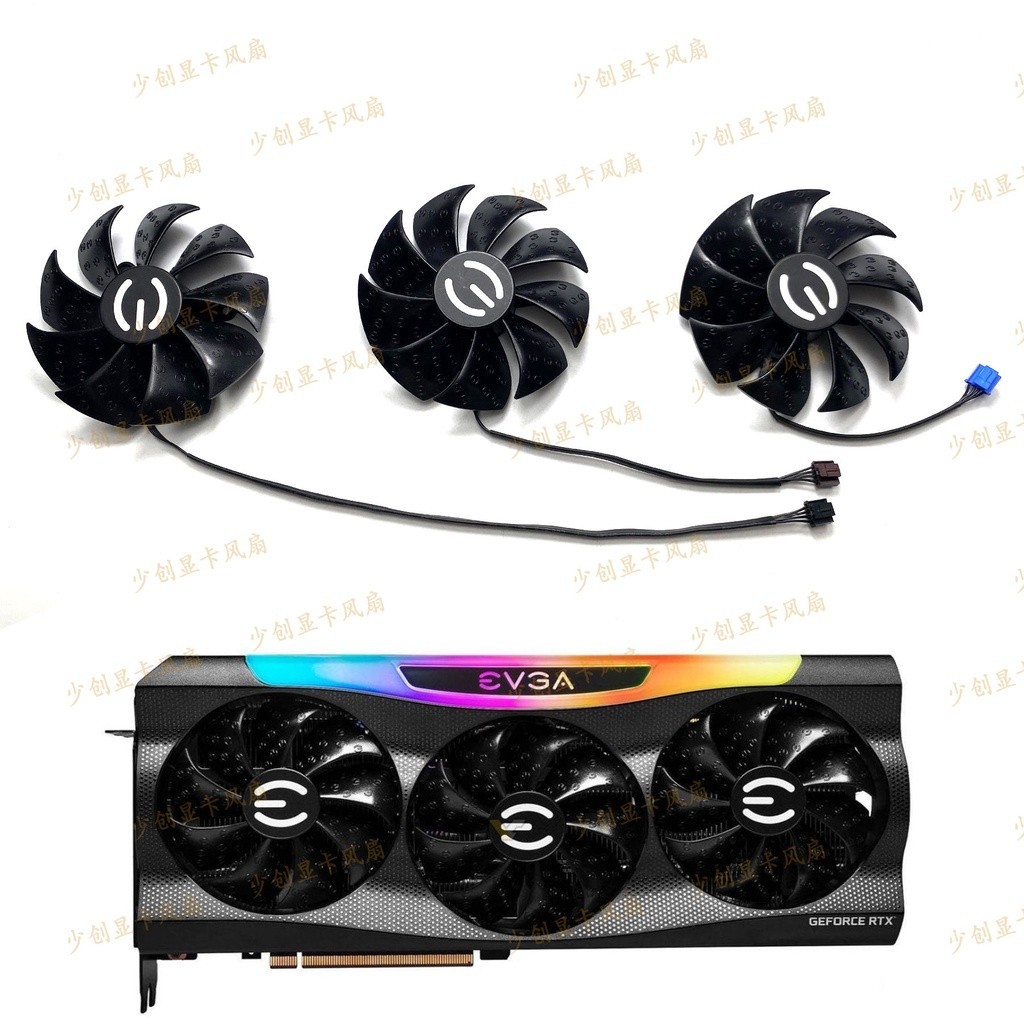 Graphics Card Cooling fan for EVGA RTX3070 3070ti 3080 3080TI XC3 PLA09215S12H e