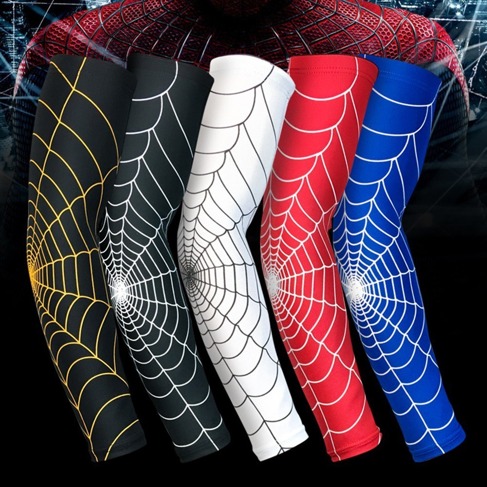 Spider Web Pattern Arm Guard Tennis Badminton Sports Elbow A | 蝦皮購物