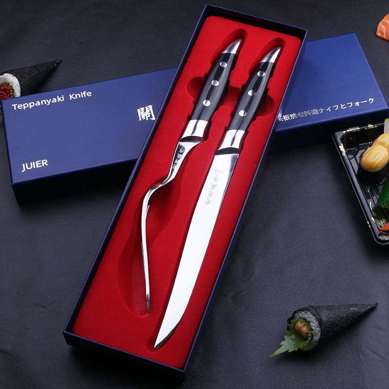 特價鐵板燒專用刀叉一郎作刀叉德國鋼拓牌鐵板刀叉牛排肉料理烤肉刀叉限定 | 蝦皮購物