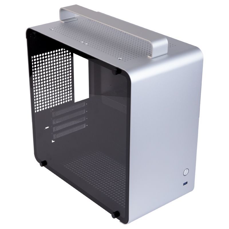 ITX機殼 機殼 主機機殼 小機殼 DIY mini 臺式御貓A1桌面鋁制機箱臺式機手提便攜機箱支持長顯卡鋼化玻璃小機箱 | 蝦皮購物