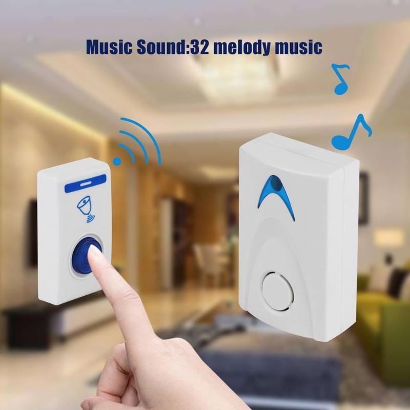 YE LOCK Electric Wireless Door Bells in White