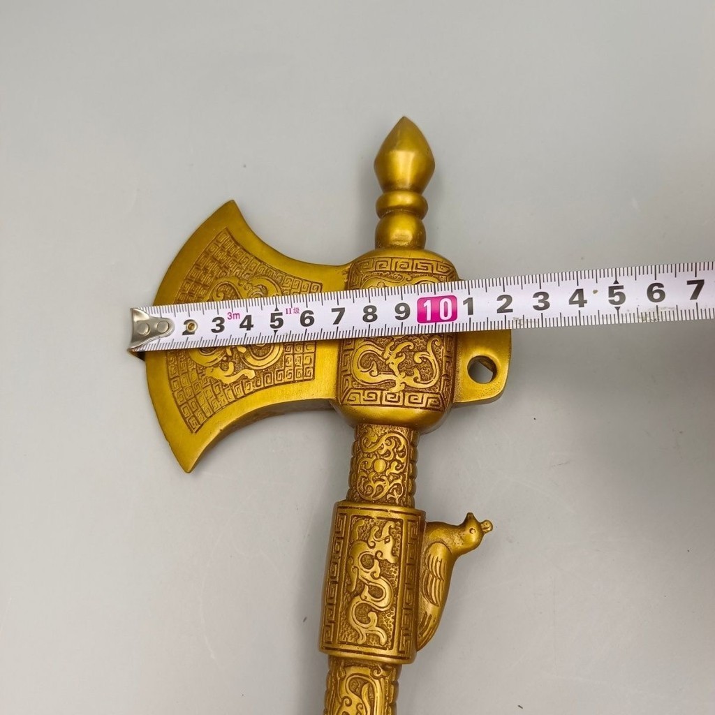 黃銅斧頭純銅盤古斧擺件特大號算銅鎮宅斧子工藝品客廳辦公室裝飾 黃銅斧頭純銅盤古斧擺件特大號算銅鎮宅斧子工藝品客廳辦公室裝飾